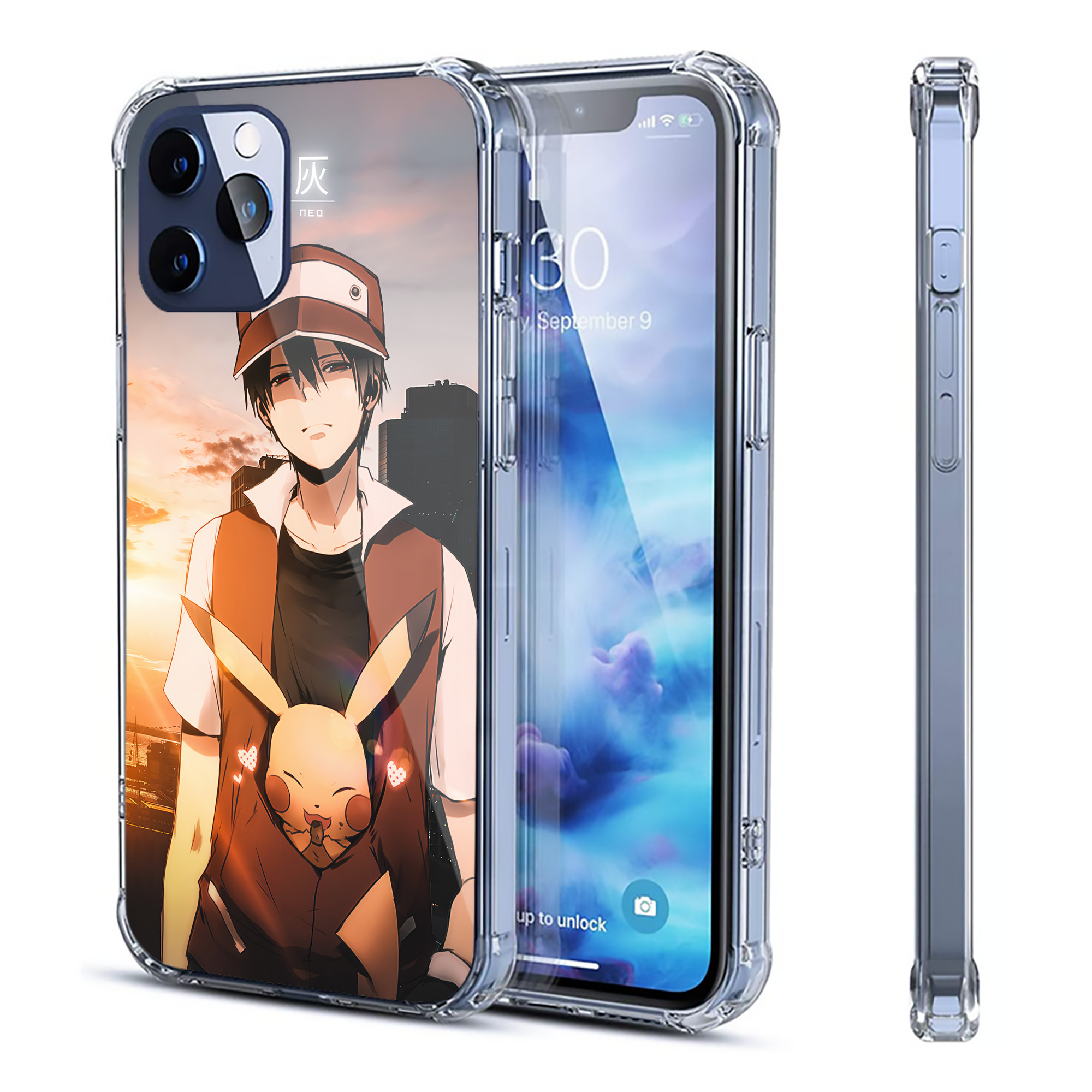 （画像用） ポケットモンスター Pokémon 【iPhone 12シリーズ対応】透明スマホケース（クリアソフトケース）